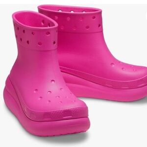 Crocs Unisex Crush Rain Boots, Pink, Size Women’s 11, NWOT